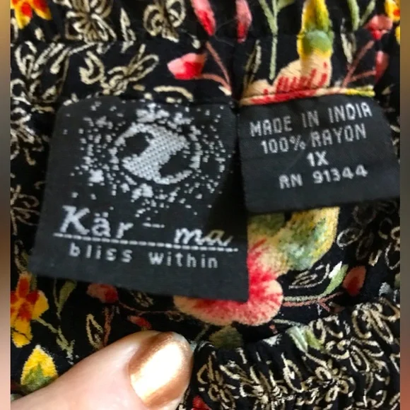 Karma 1X Floral Maxi Skirt - Picture 2 of 4